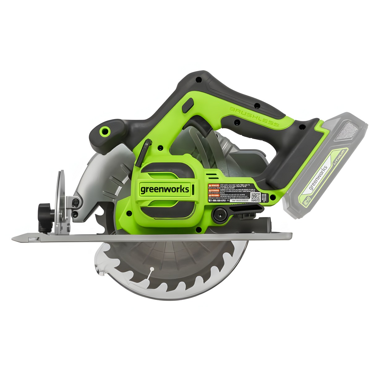 Пила циркулярная аккумуляторная GREENWORKS GD24CS (без АКБ и ЗУ) 1500907