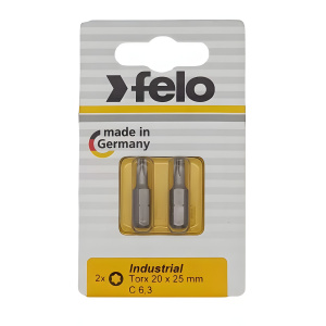 Бита T 20х25 мм (2 шт.) Industrial FELO 02620036