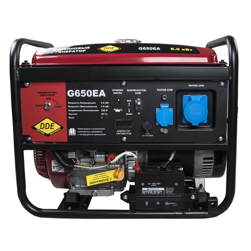 Генератор бензиновый DDE G650EA