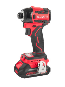 Винтоверт аккумуляторный HEX-impact FELISATTI FT1178 (18В, 180Нм, 2*2а/ч,HEX 1/4"бесщет)