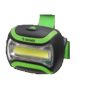 Фонарь налобный светодиодный КОС-H3WCOBELT, широкий угол освещения, 3 реж., 180 лм УТ000009522