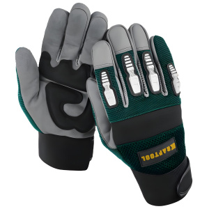 Перчатки комбинированные с резиновыми накладками, для тяжелых мех. работ KRAFTOOL EXTREM 11287-XL