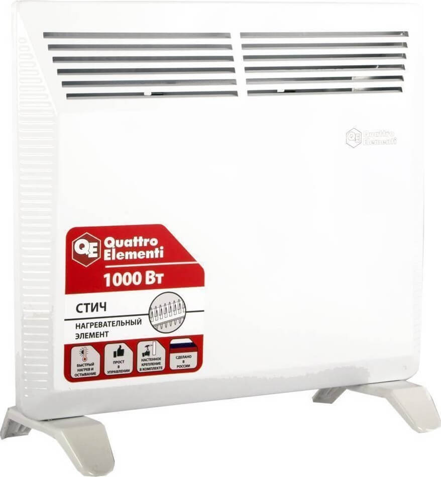 Нагреватель воздуха электрический QUATTRO ELEMENTI QE-1000KS (конвекторный)