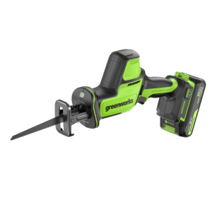 Пила сабельная аккумуляторная GREENWORKS GPT-CRS-25K2 1200507CUA