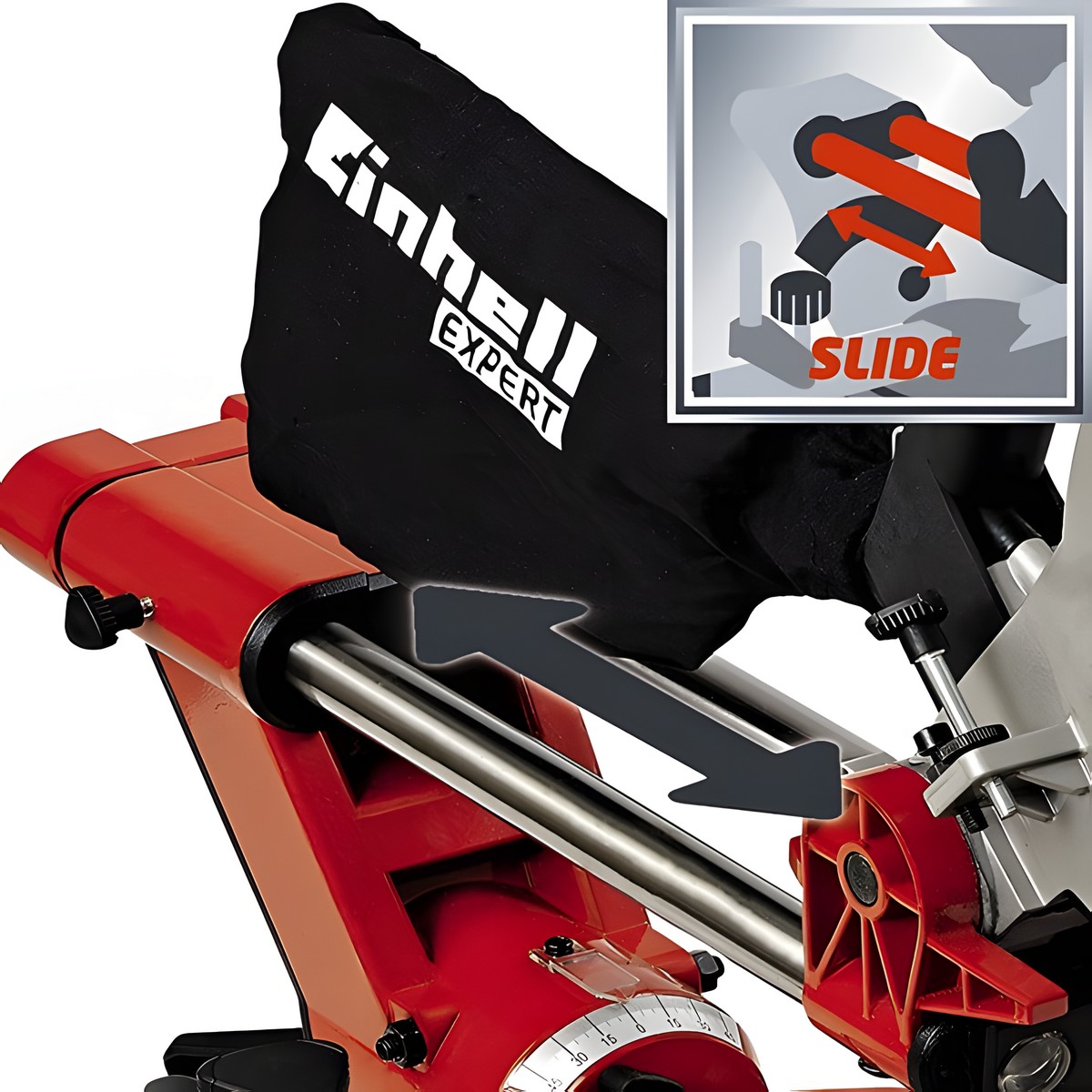 Пила торцово-усовочная Einhell TE-SM 2534 Dual, с протяжкой 4300870