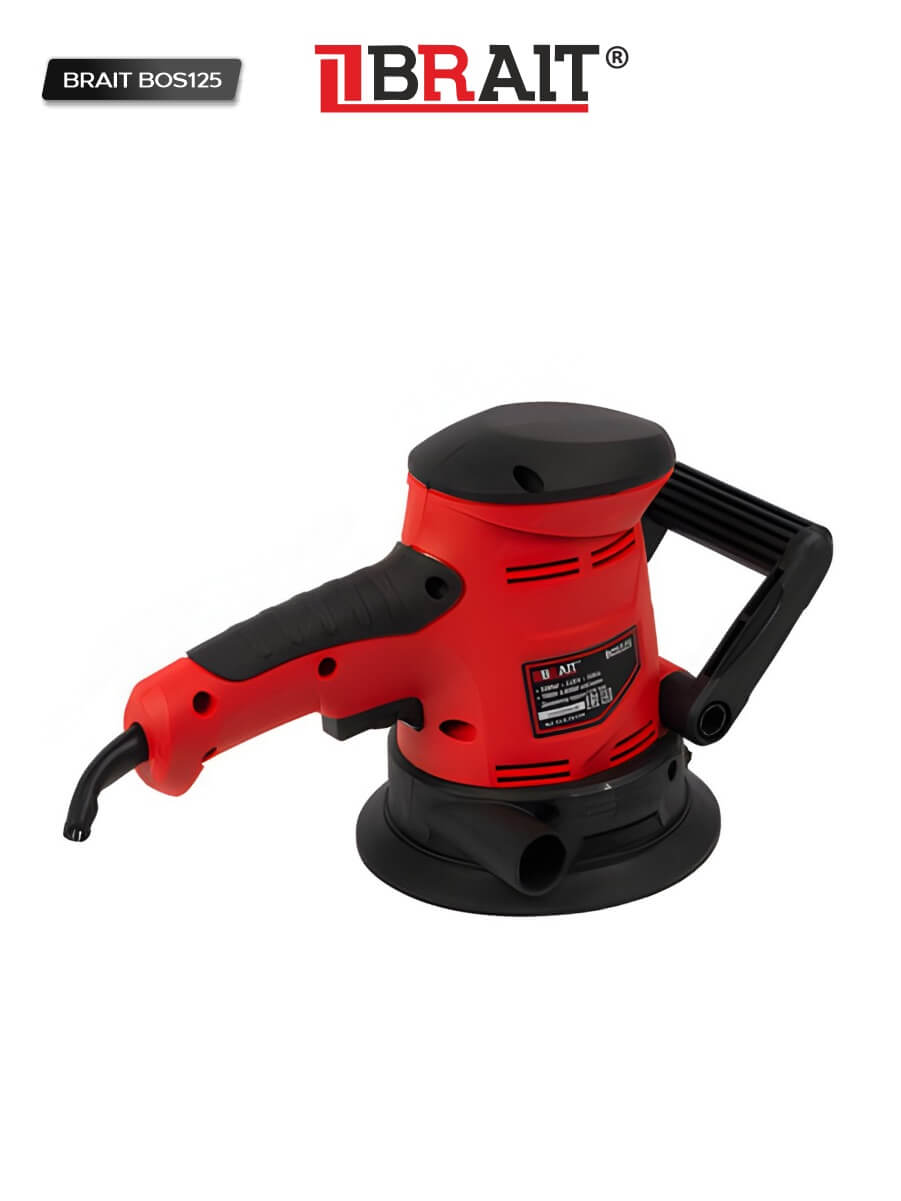 Шлифмашина эксцентриковая BRAIT BOS125 500Вт, част. вращ.7000-14000об/мин,D подошвы 125мм