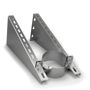 Кронштейн-хомут TMF L500, D 200, с регулировкой