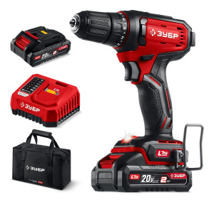 Дрель аккумуляторная ЗУБР ДШ-40-22 LMS