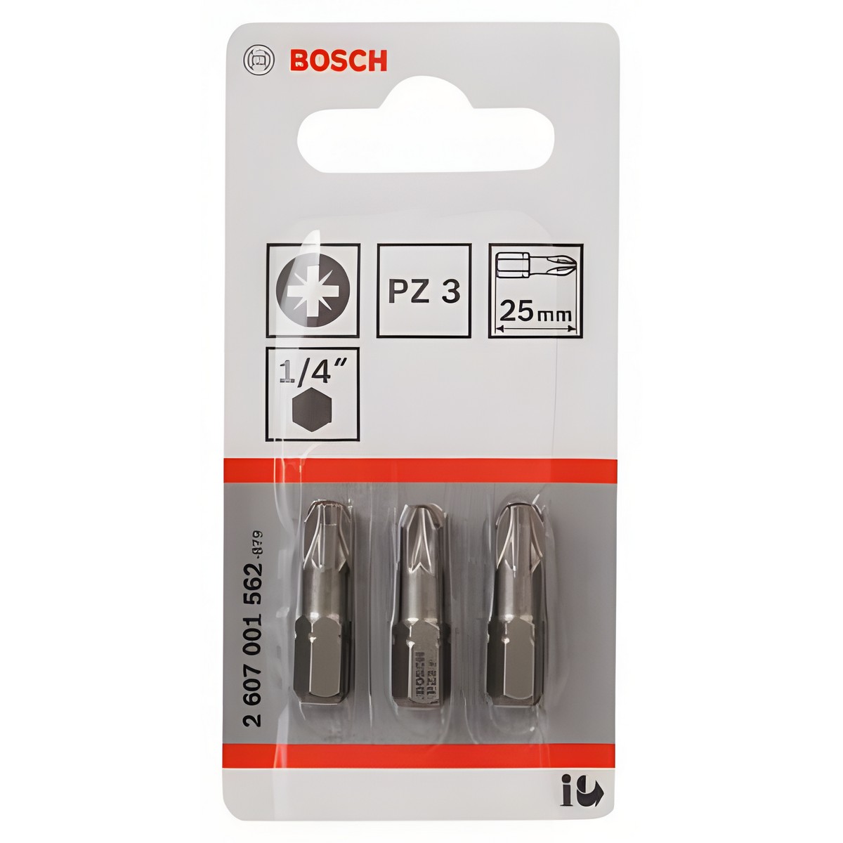 Бита PZ 3 х 25 мм (1 шт.) Extra Hart BOSCH 2607001562