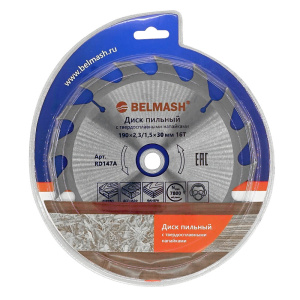 Диск пильный 190 х 2.3/1.5 х 30/20/16 мм 16T (дерево) BELMASH RD147A