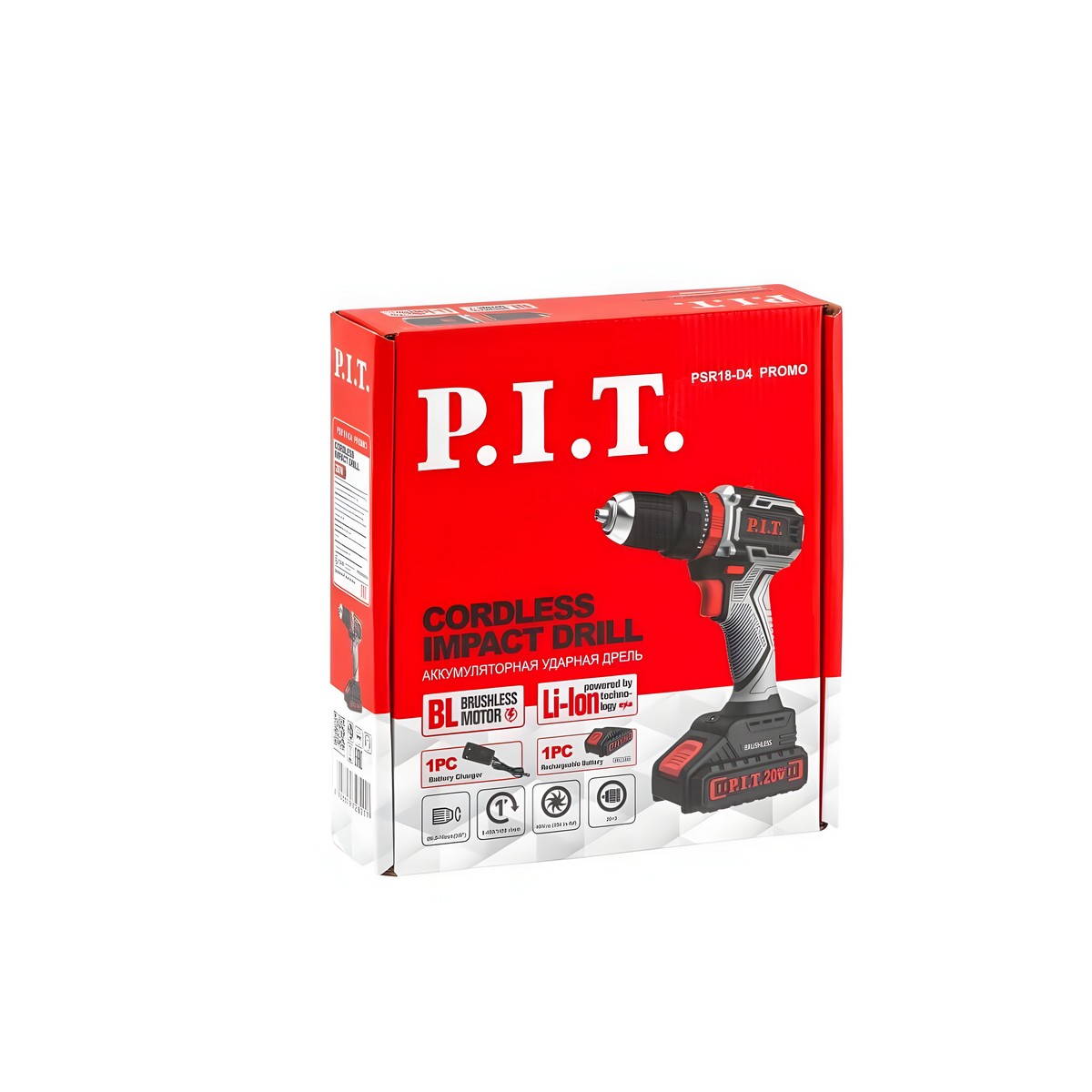 Дрель аккумуляторная P.I.T. PSR18-D4 Promo
