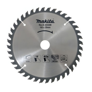 Диск пильный 165 х 20 мм 40T (дерево) MAKITA D-45892