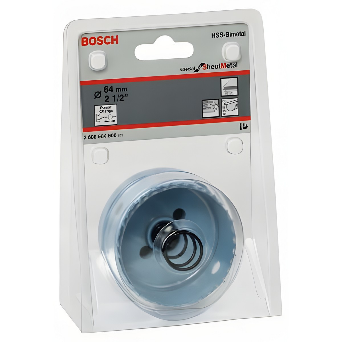 Коронка пильная 64 мм HSS-CO Sheet Metal BOSCH 2608584800