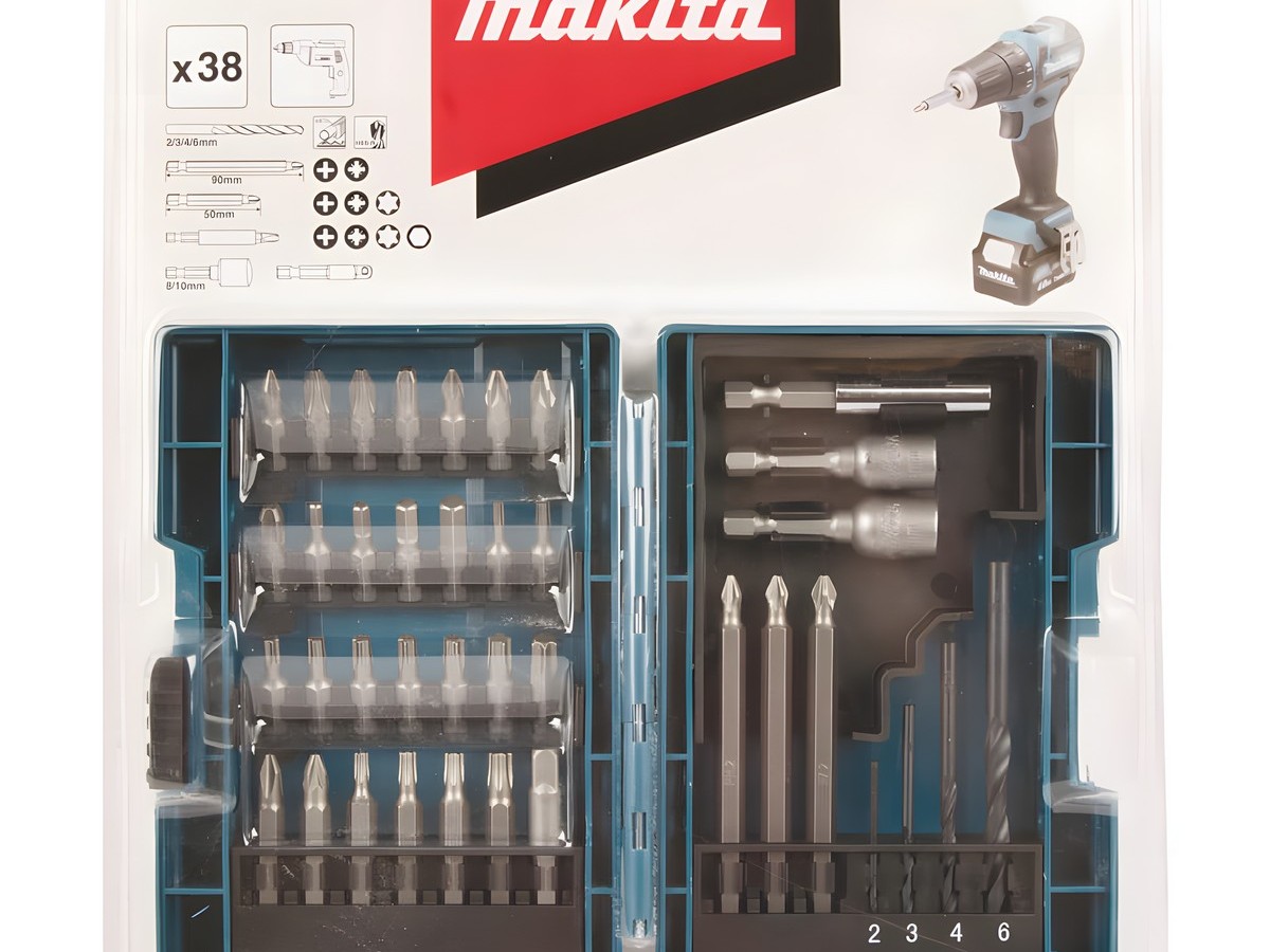 Набор бит, головок и сверл (38 шт.) MAKITA B-54106