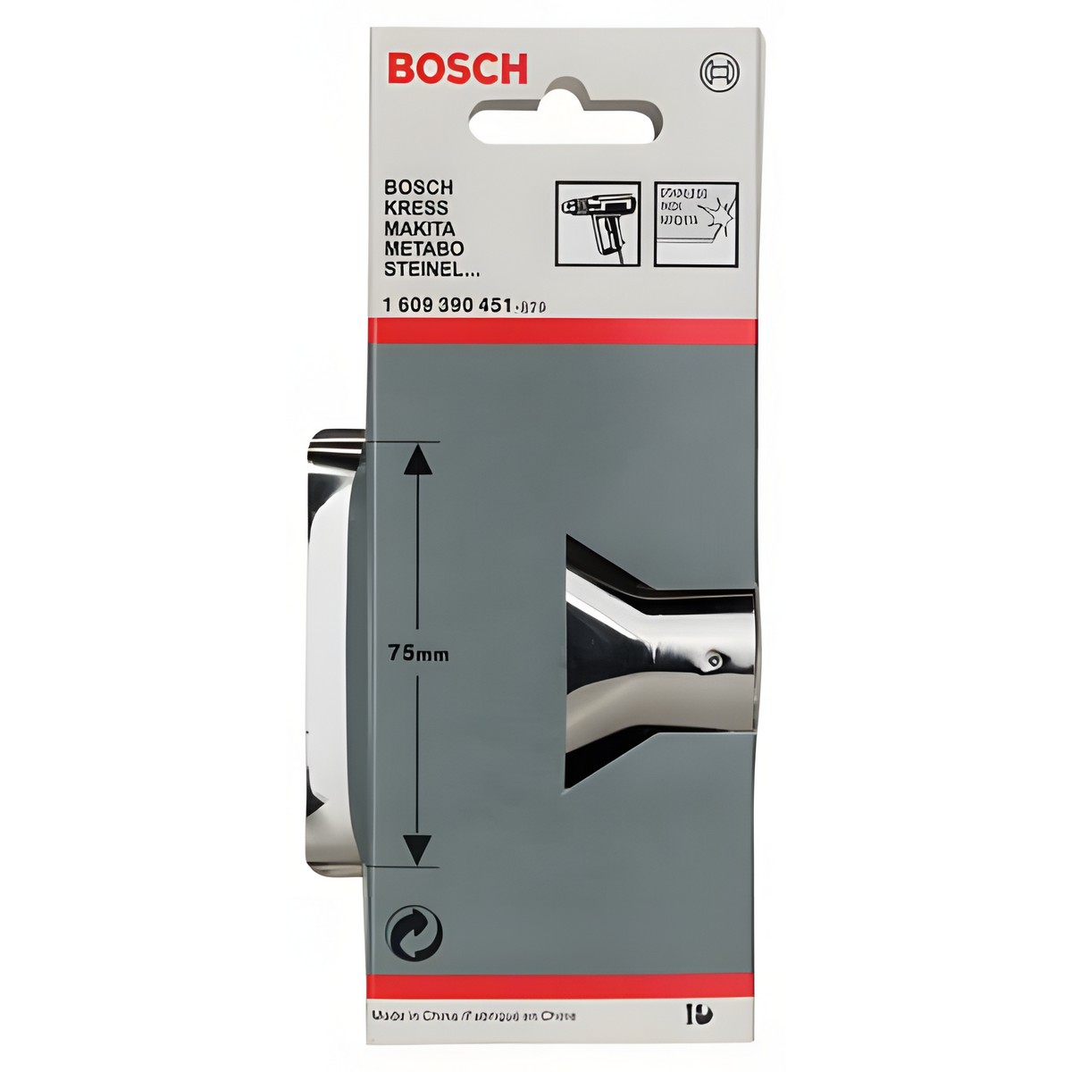 Сопло плоское 75 мм BOSCH 1609390451