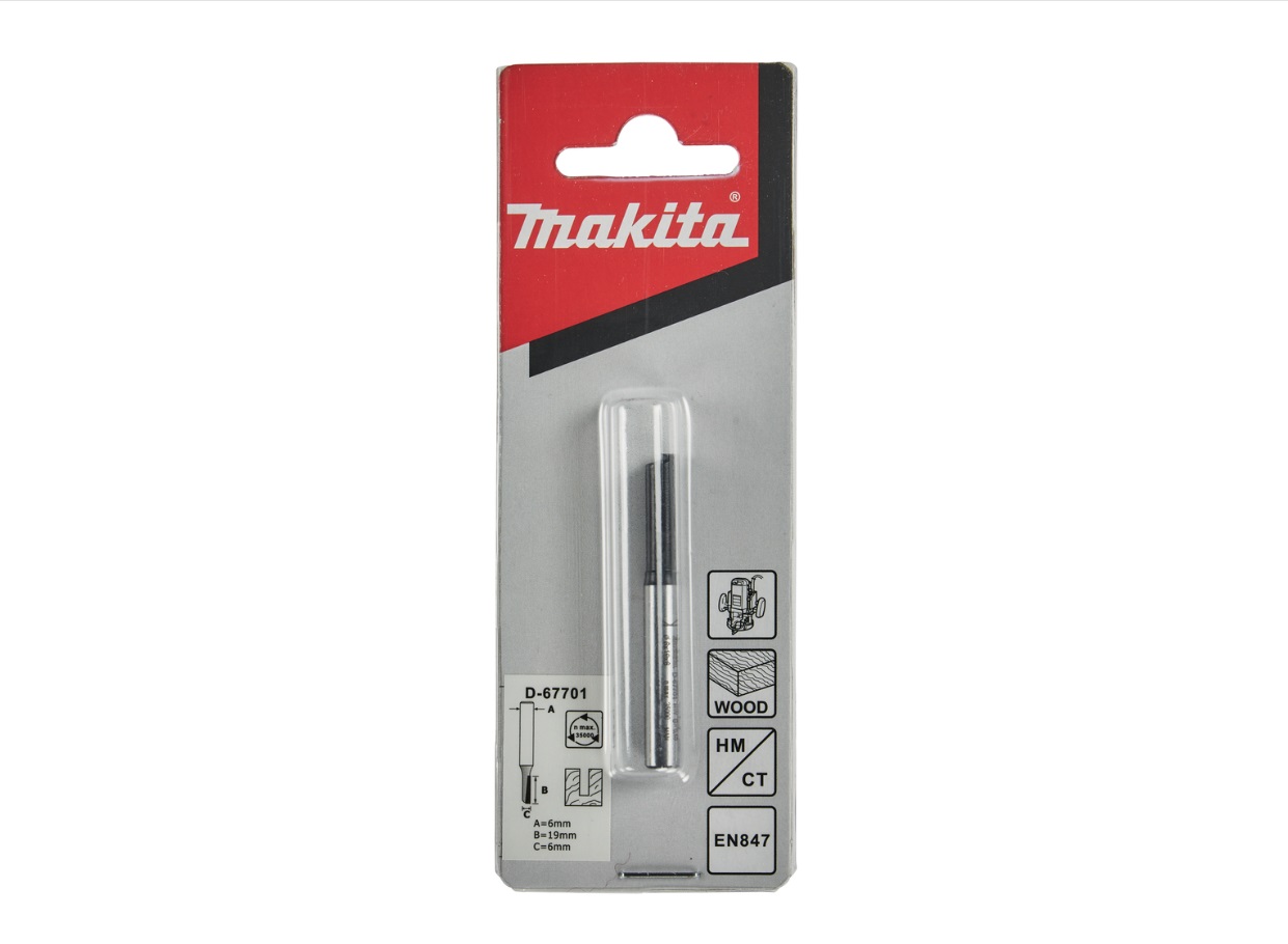 Фреза пазовая (6х19х6х51х1T) "Эконом" MAKITA D-67701
