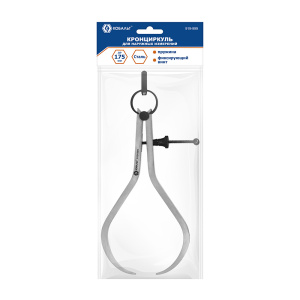 Кронциркуль для разметки и наружных измерений до 175 мм, с пружиной и фикс. винтом КОБАЛЬТ 919-999