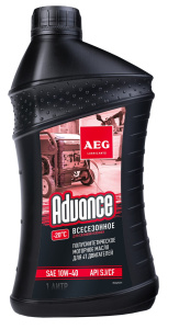 Масло AEG Advance SAE 10W40 1 л (полусинтетическое, для 4-тактных двигателей) 30645