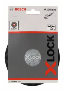 Тарелка опорная 125 мм X-LOCK (для УШМ, твердая) BOSCH 2608601716