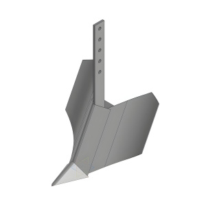 Окучник однорядный, стойка 8*400мм, нерегул., без сцепки