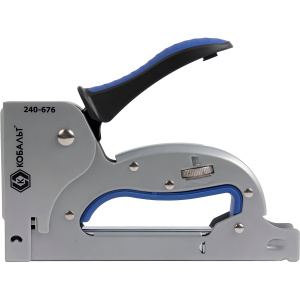 Степлер для скоб Т140 (6-14 мм, регулятор удара, увеличенный магазин) КОБАЛЬТ 240-676