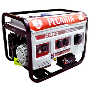 Электростанция бензиновая РЕСАНТА БГ 6500 Э
