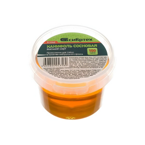 Канифоль сосновая 100 г. (ГОСТ 19113-84) СИБРТЕХ 913342
