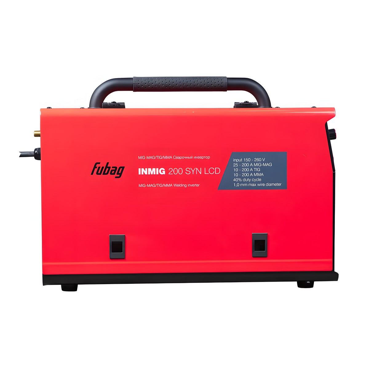 Инвертор-полуавтомат сварочный FUBAG INMIG 200 SYN LCD_new + горелка FB 250 3 м 31590.1