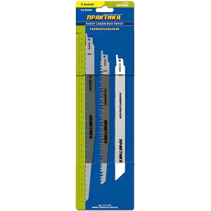 Набор пилок 3 шт. ПРАКТИКА (S1617R/S1531L/S922VF - 300, 240, 225 мм) 911-284