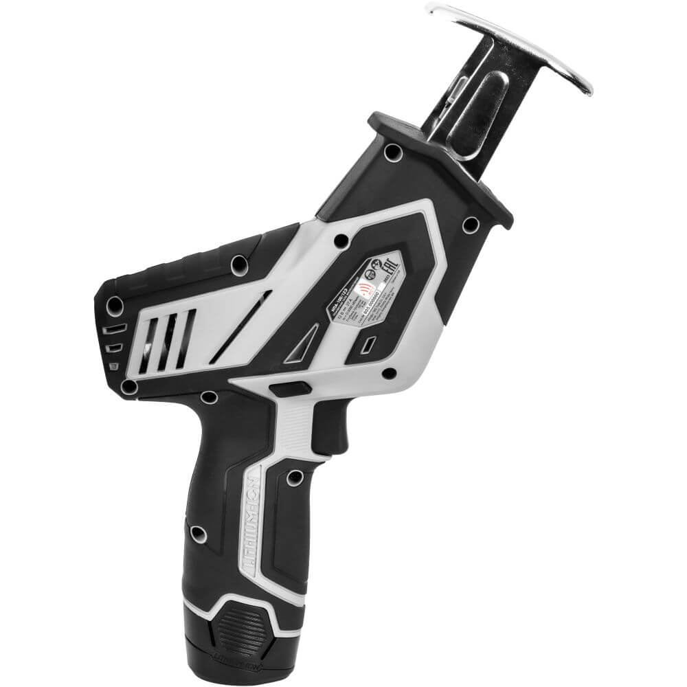 Пила ножовочная ИНТЕРСКОЛ НПА-100/12Э (Li-Ion, 2 акк.*2,0 Ач, кейс)