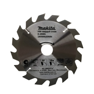 Диск пильный 185 х 30/20/16 мм 16T (дерево) MAKITA D-45901