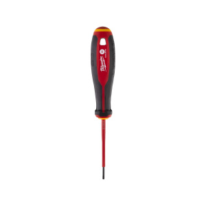 Отвертка VDE SL 0.4 х 2.5 х 75 мм, изолированная (трехгранная рукоятка) MILWAUKEE 4932478712