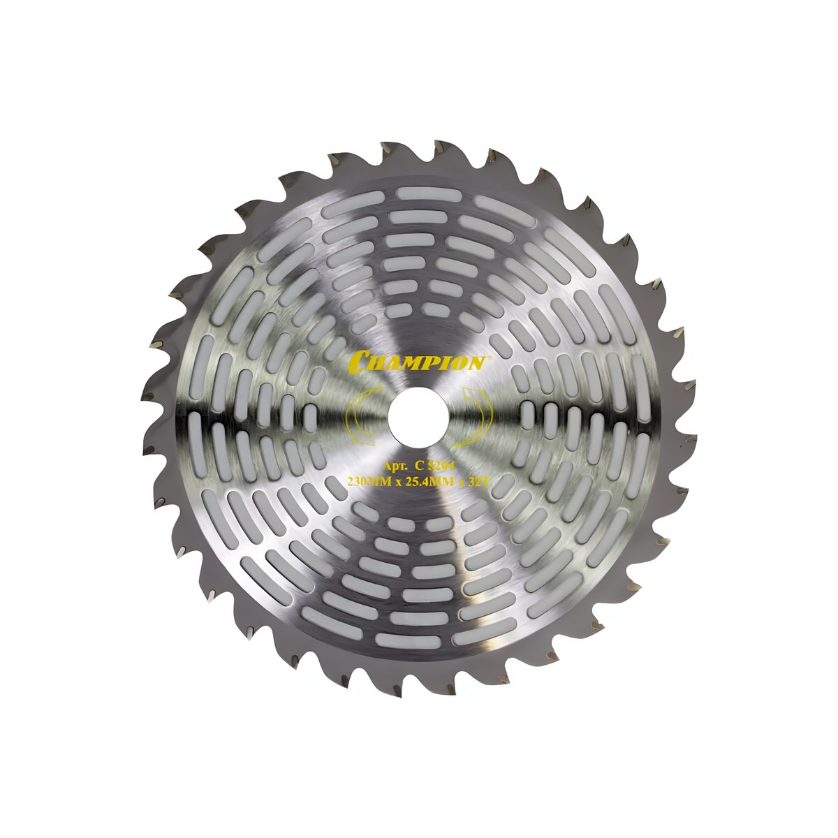 Нож с зубцами из твердого сплава 230 х 25.4 мм 32T Super Light (SRM-330ES/350ES/4605) CHAMPION C5204