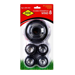 Головка триммерная DDE Wind8 (М8х1,25 прав., М6х1,25 прав., М6х1,0 прав.) 644-443
