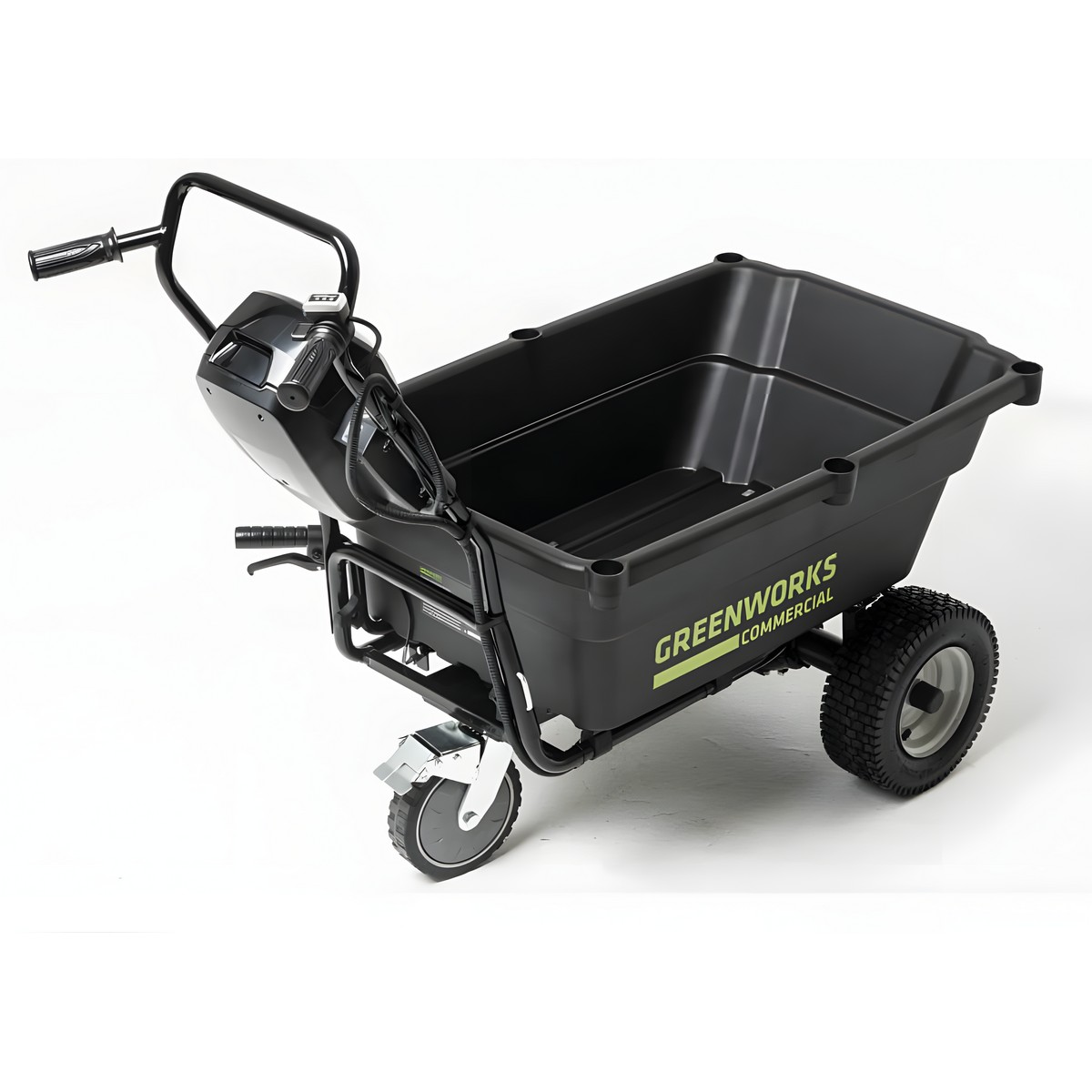 Тележка садовая самоходная аккумуляторная GREENWORKS 82GC, 106 л. (без АКБ и ЗУ) 7400607