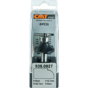 Фреза концевая CMT радиусная D=28,7 I=12,7 S=8,0 R=8,00 938.0827