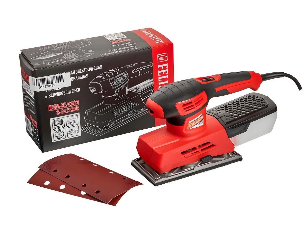 Шлифмашина вибрационная FELISATTI FT8713 ПШМ-92/220Э