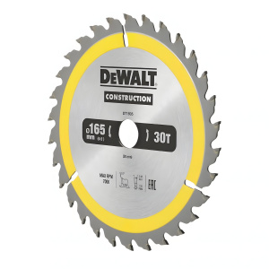Диск пильный 165 х 20 мм 30T CONSTRUCTION DeWalt DT1935-QZ