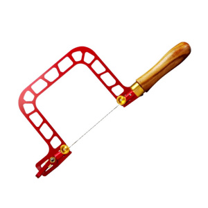 Пила лобзиковая ручная с полотном 130 мм. Алюминевая рамка, дер. рукоятка HSS-100