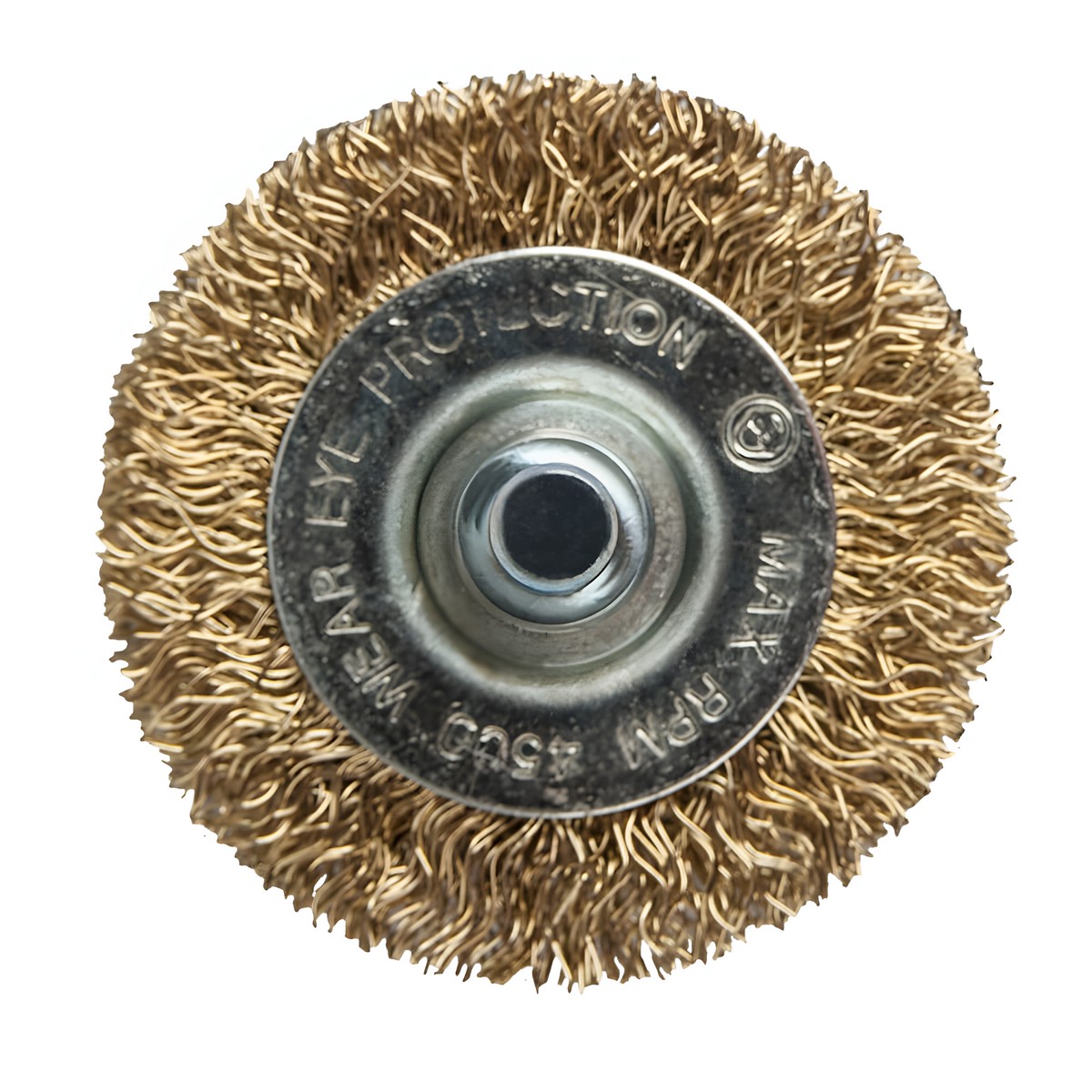 Щетка для дрели 50 мм (дисковая, латунь) ПРАКТИКА 032-539