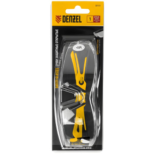 Очки защитные (открытые, прозрачные, двухкомп. дужки, поликарбонат) Denzel 89191