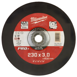 Диск отрезной SC42 230х3,0 мм PRO+ (1 шт.) MILWAUKEE 4932451498