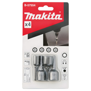 Набор головок магнитных (4 шт.) C-form MAKITA B-57554