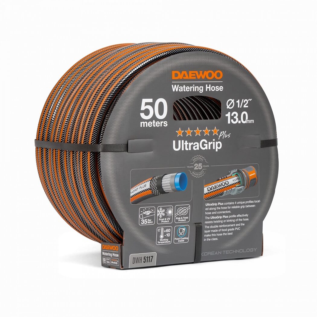 Шланг UltraGrip 50 м, 1/2'' (13 мм) DWH 5117 DAEWOO