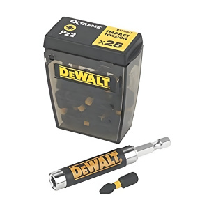 Бита PZ 2.5 х 25 мм (25 шт., магнитный держатель, кейс) DeWalt DT70564T-QZ