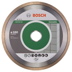 Диск алмазный 180 х 25.4 мм Standard for Ceramic BOSCH 2608602536