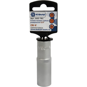 Головка торцевая удлиненная 12-гр. 16 мм 1/2'' SPLINE КОБАЛЬТ 643-781