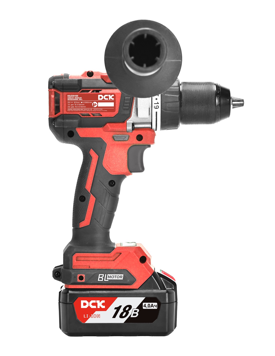 Дрель-шуруповерт аккумуляторная ударная DCK KDJZ20160I