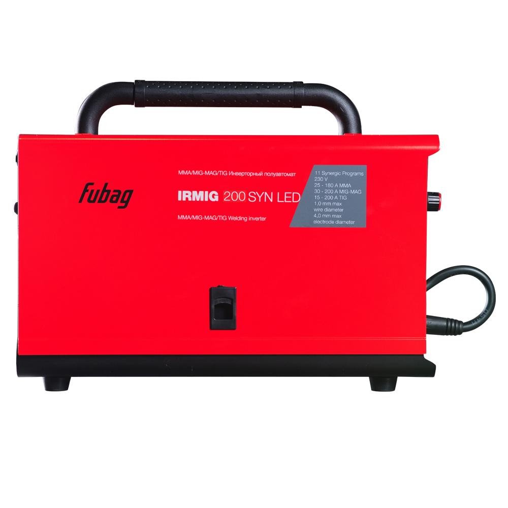 Инвертор-полуавтомат сварочный FUBAG IRMIG 200 SYN LED + горелка 250A