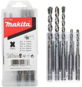 Набор буров 5 шт. (6, 6.5, 8, 10, 12 мм) SDS-Plus MAKITA D-17784